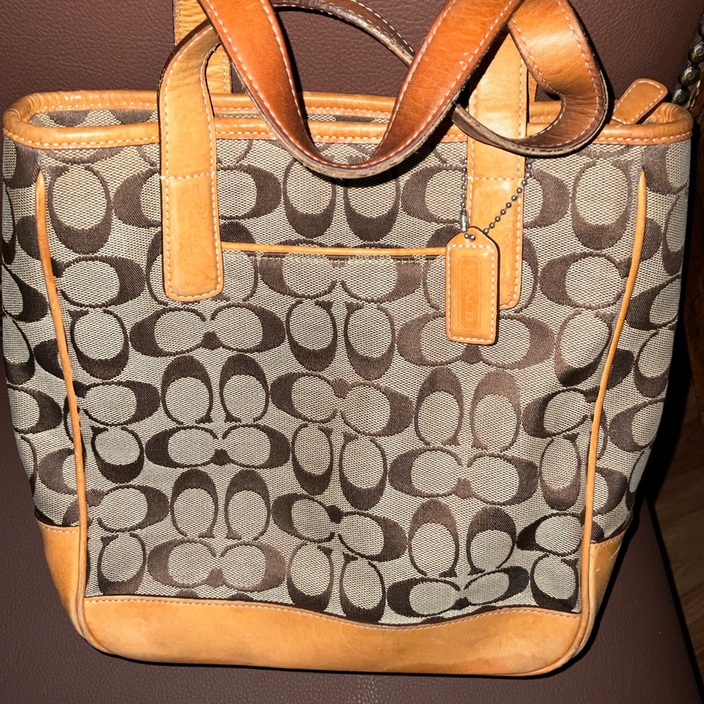 COACH Signature Mini Canvas Bag